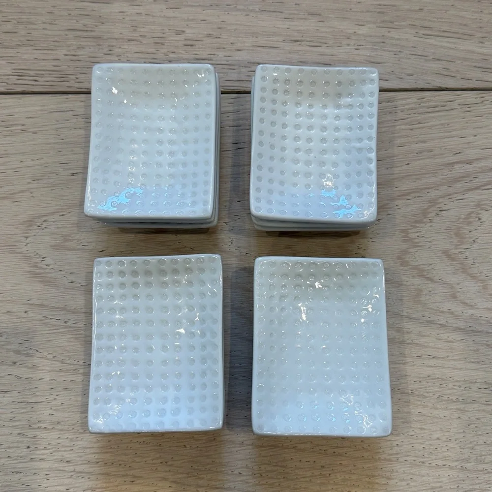 Crate & Barrel Mini Rectangle Dipping Dish | 12 Total